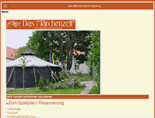 Tablet Screenshot of maerchenzelt.de